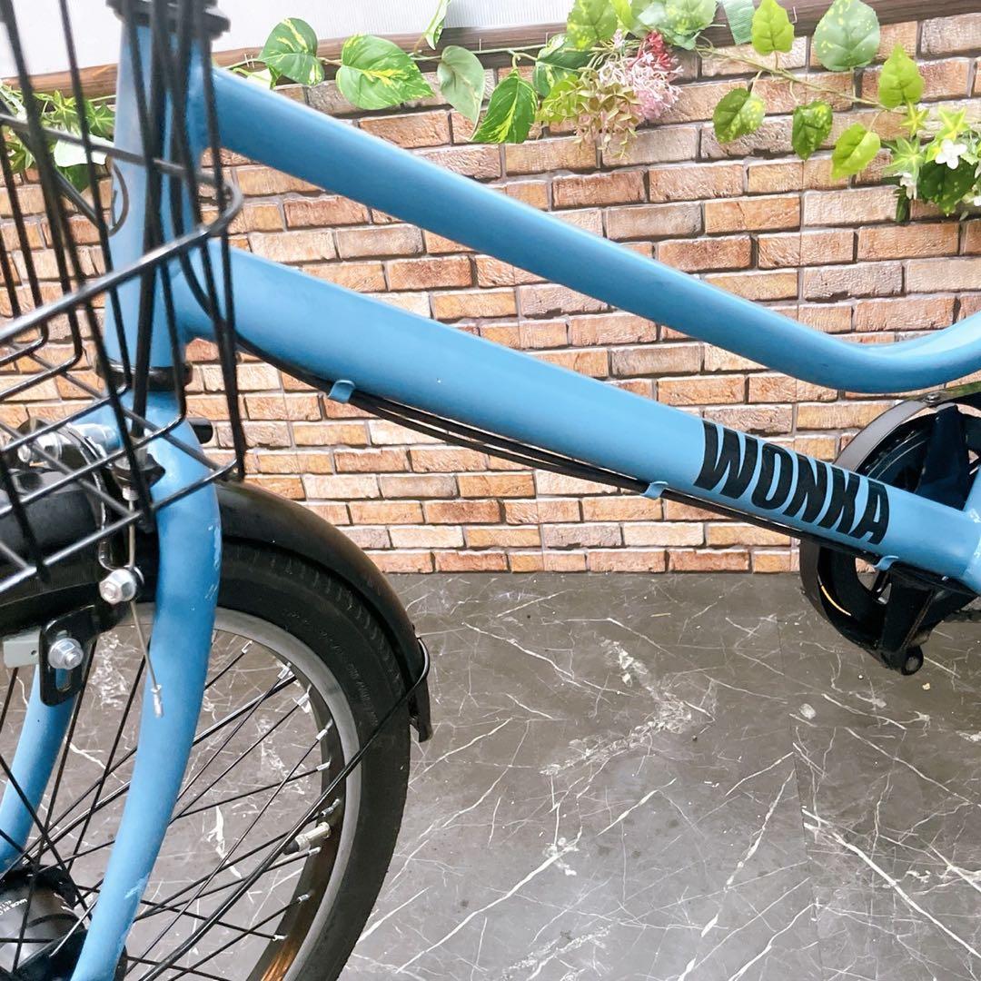 【61】小径車 WONKA 水色 ブルー 外装変速付き