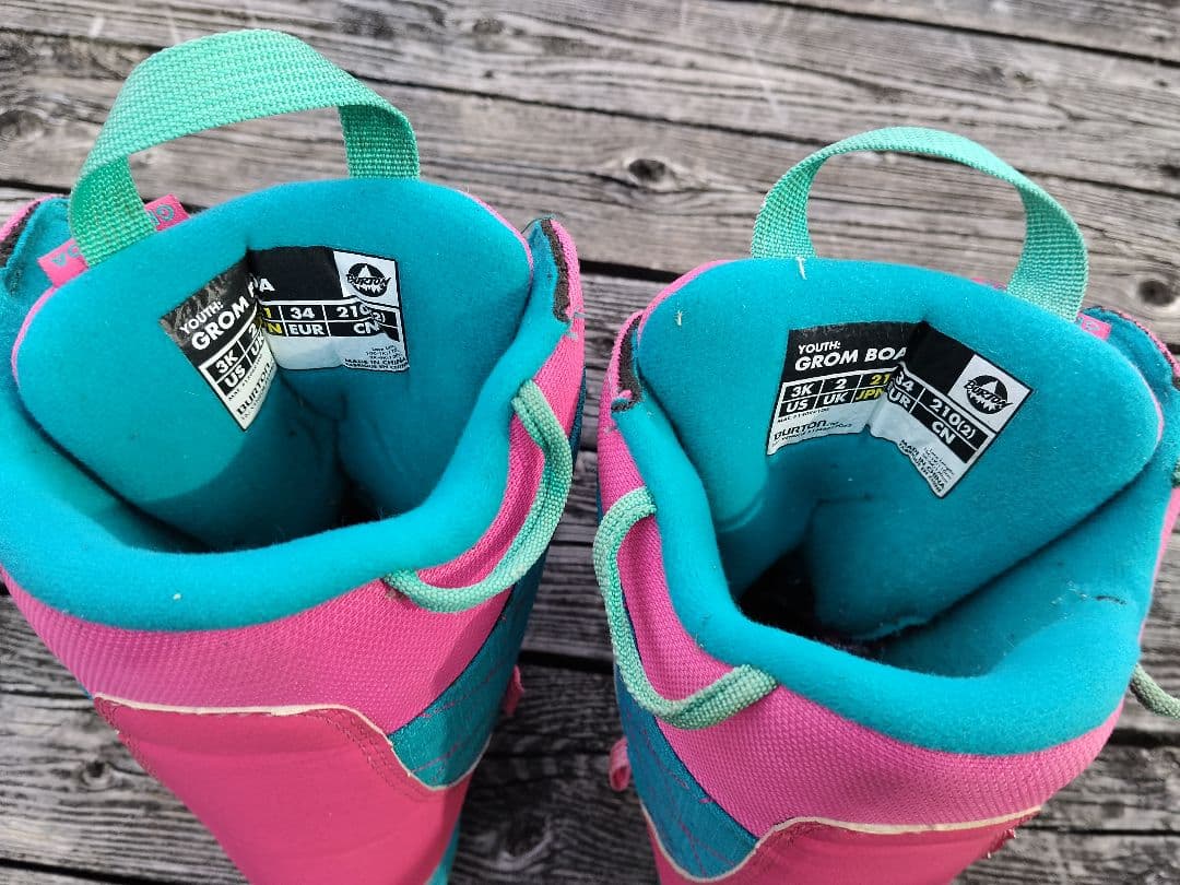 子供用 スノーボード3点セット nature 100 ビン バートンブーツ 21