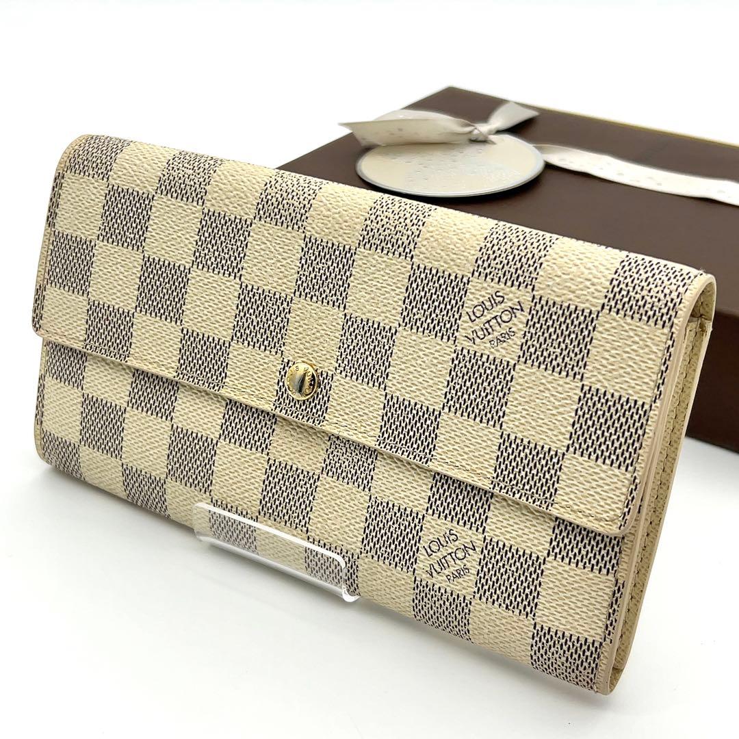 ルイヴィトン 長財布 アズール ポルトフォイユサラ 男女兼用