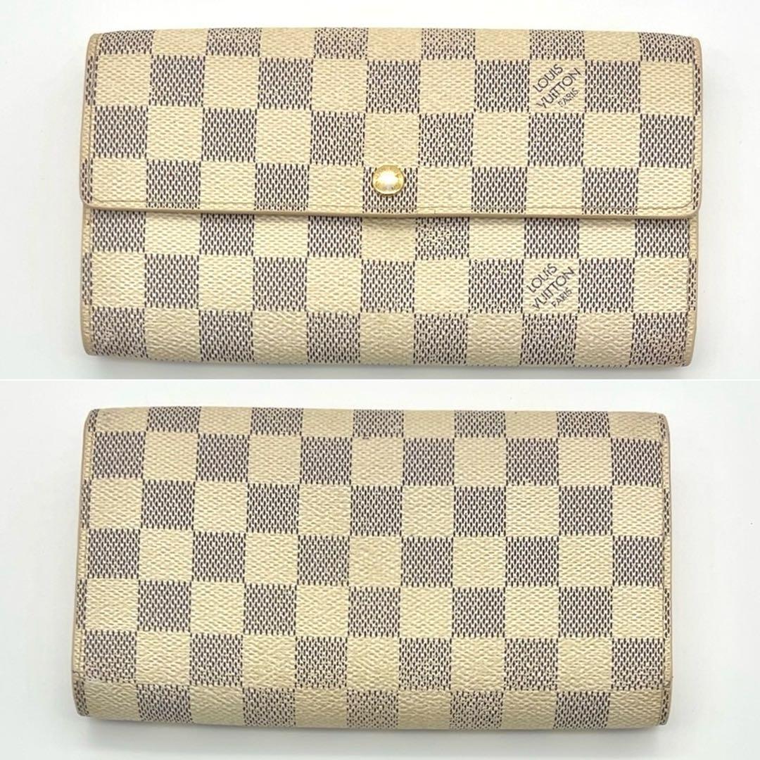 ルイヴィトン 長財布 アズール ポルトフォイユサラ 男女兼用