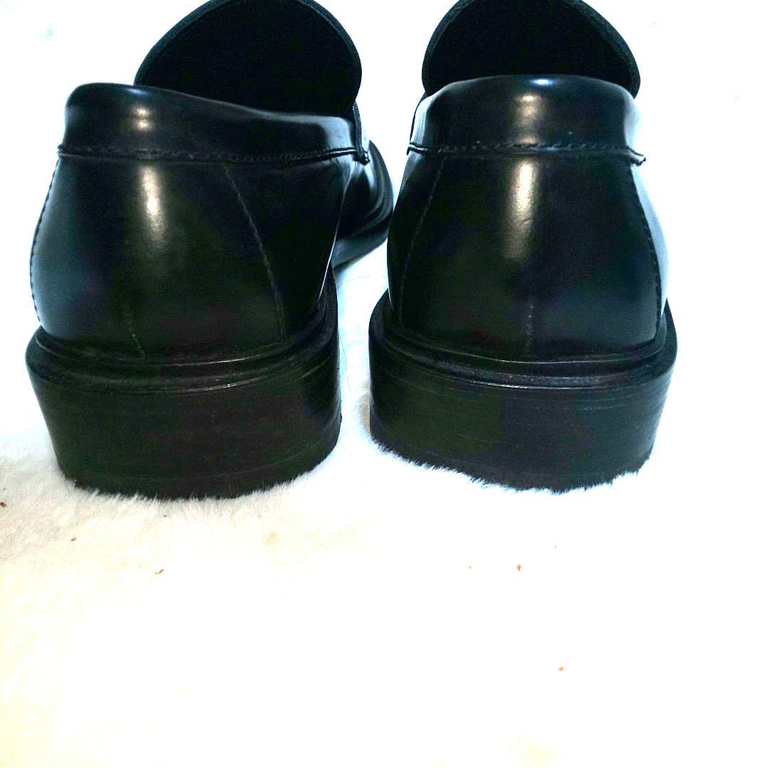 GUCCI ロゴ 刻印 ローファー 41 1/2 E ブラック