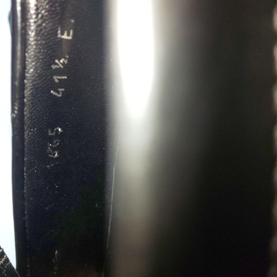 GUCCI ロゴ 刻印 ローファー 41 1/2 E ブラック