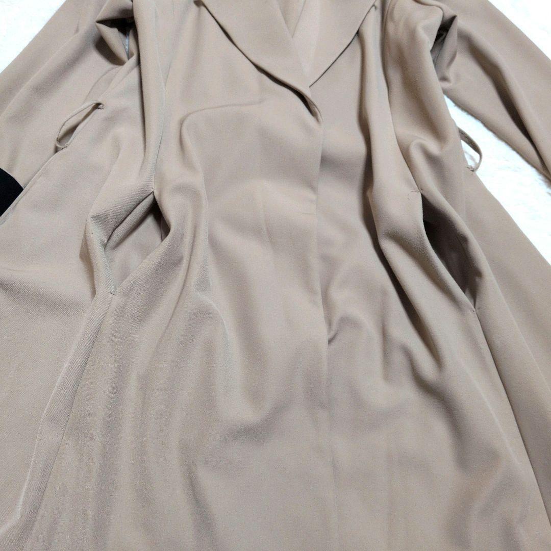 ジェンヌ　トレンチコート　秋　春　ベージュ　バイカラー