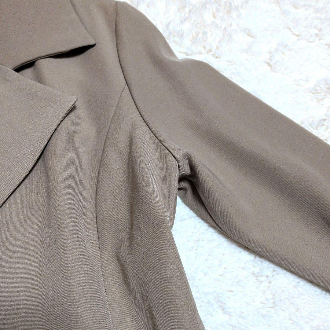 ジェンヌ　トレンチコート　秋　春　ベージュ　バイカラー