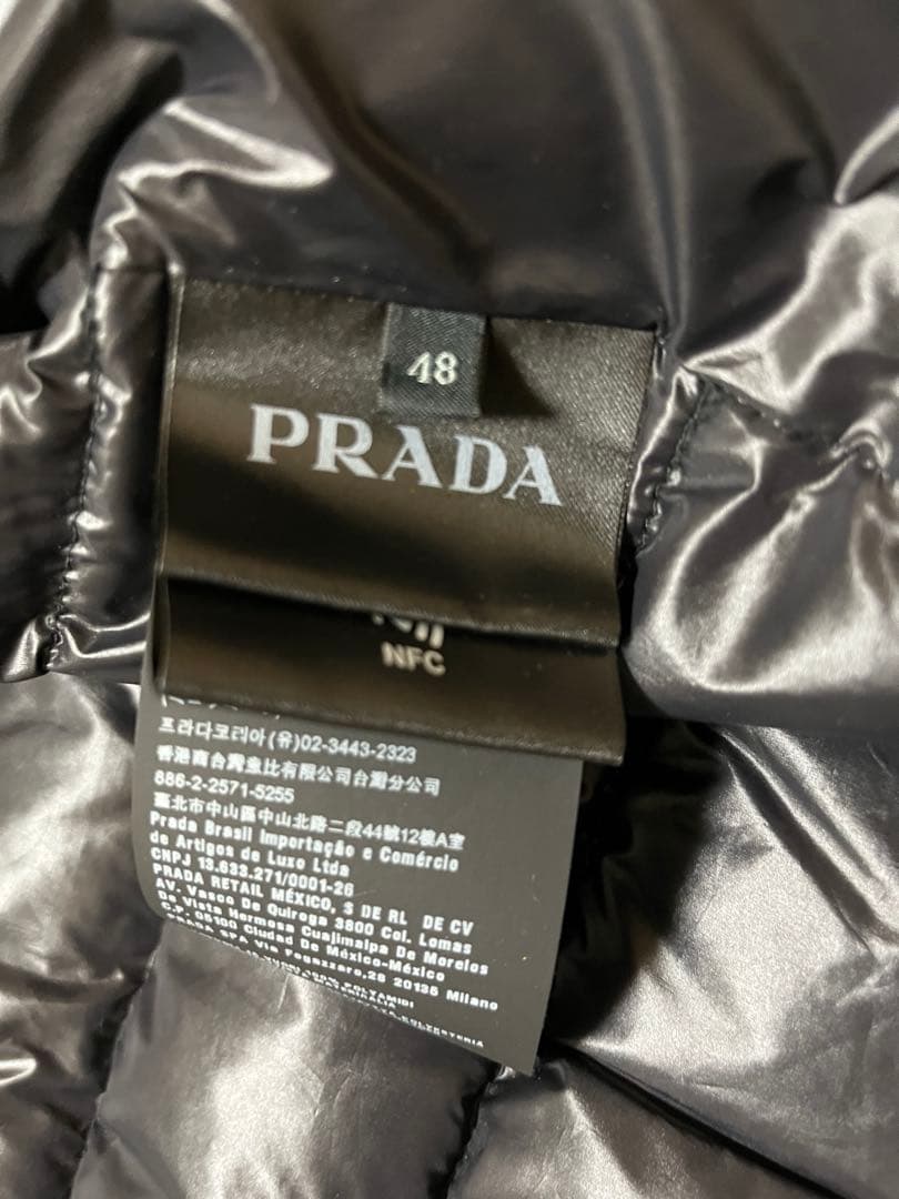 PRADA ブラック ダウンベストサイズ48