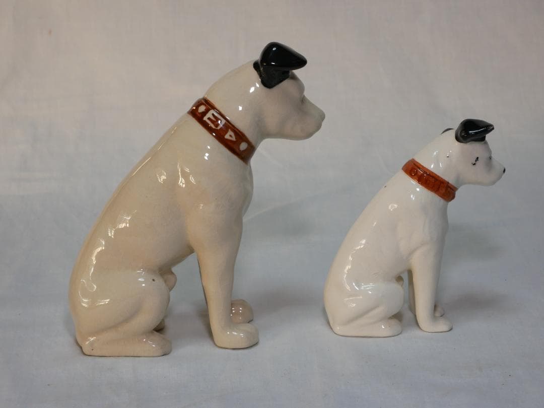 ビクター犬　ニッパー君　陶器置物　7匹　ビンテージ