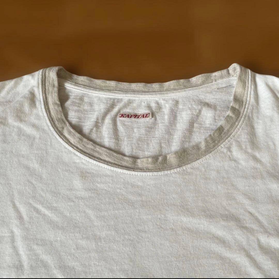 日本製 KAPITAL ヒッピー ロンT 切り替え キャピタル 2