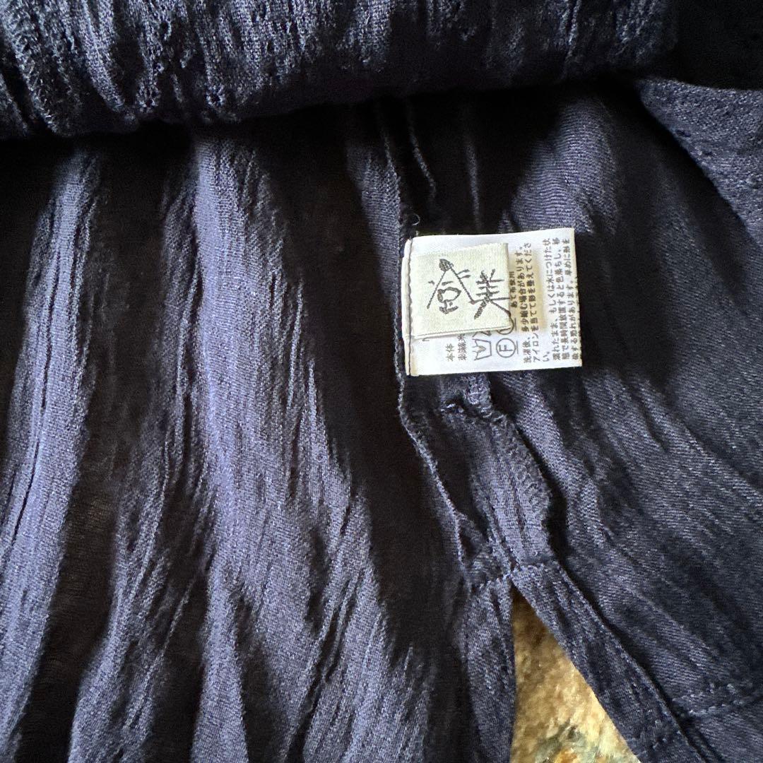 ★群言堂★登美　濃紺チュニック　麻