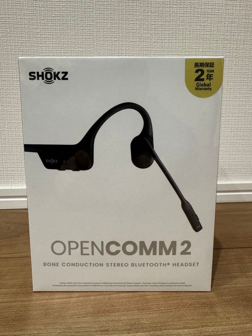 【新品未開封】SHOKZ OPENCOMM 2 ブラック　Bluetooth ①