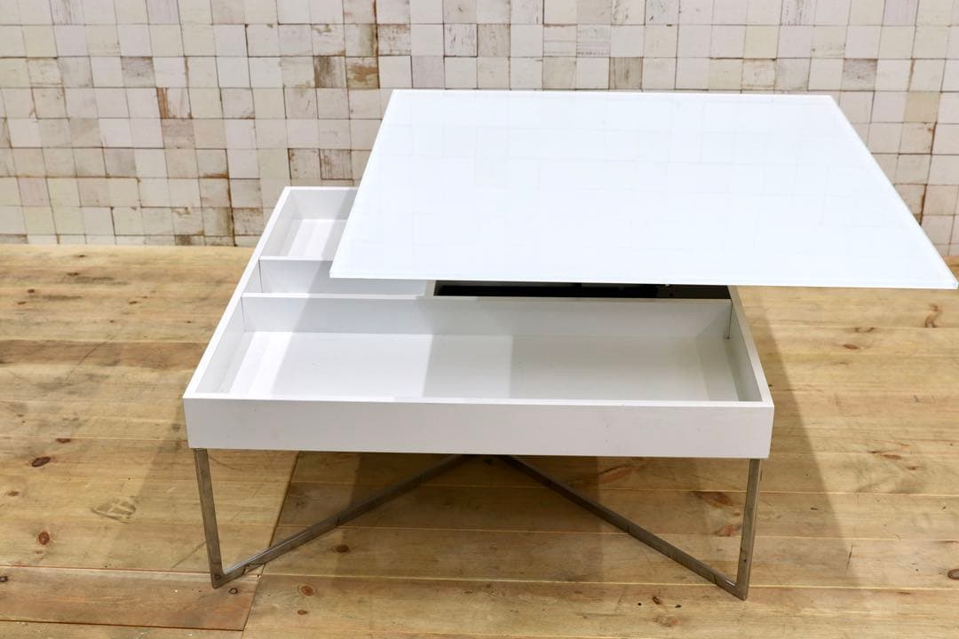 GMHK793○IDC大塚家具 昇降テーブル センターテーブル リビ