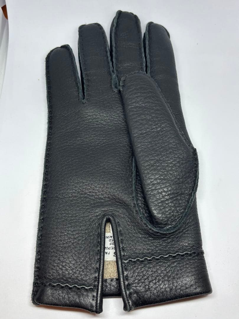 HERMES エルメス グローブディアスキン カシミヤ 革手袋