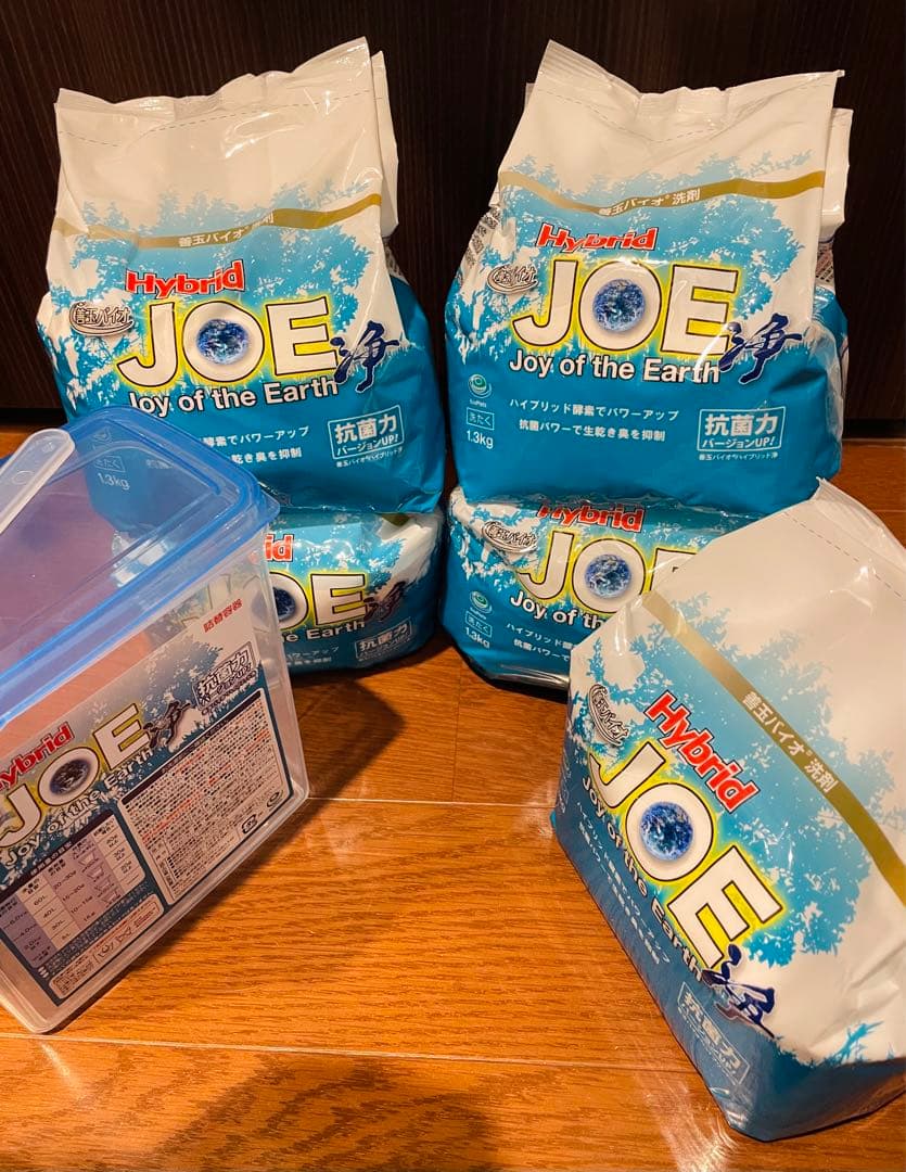 善玉バイオ洗剤 ハイブリッド浄 5袋+詰替容器&計量スプーン