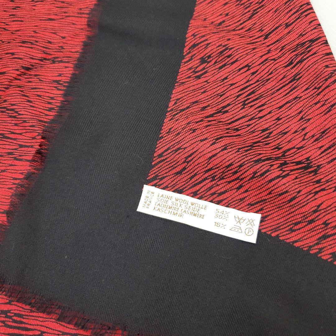 Louis Vuitton 赤黒 ストール ショール