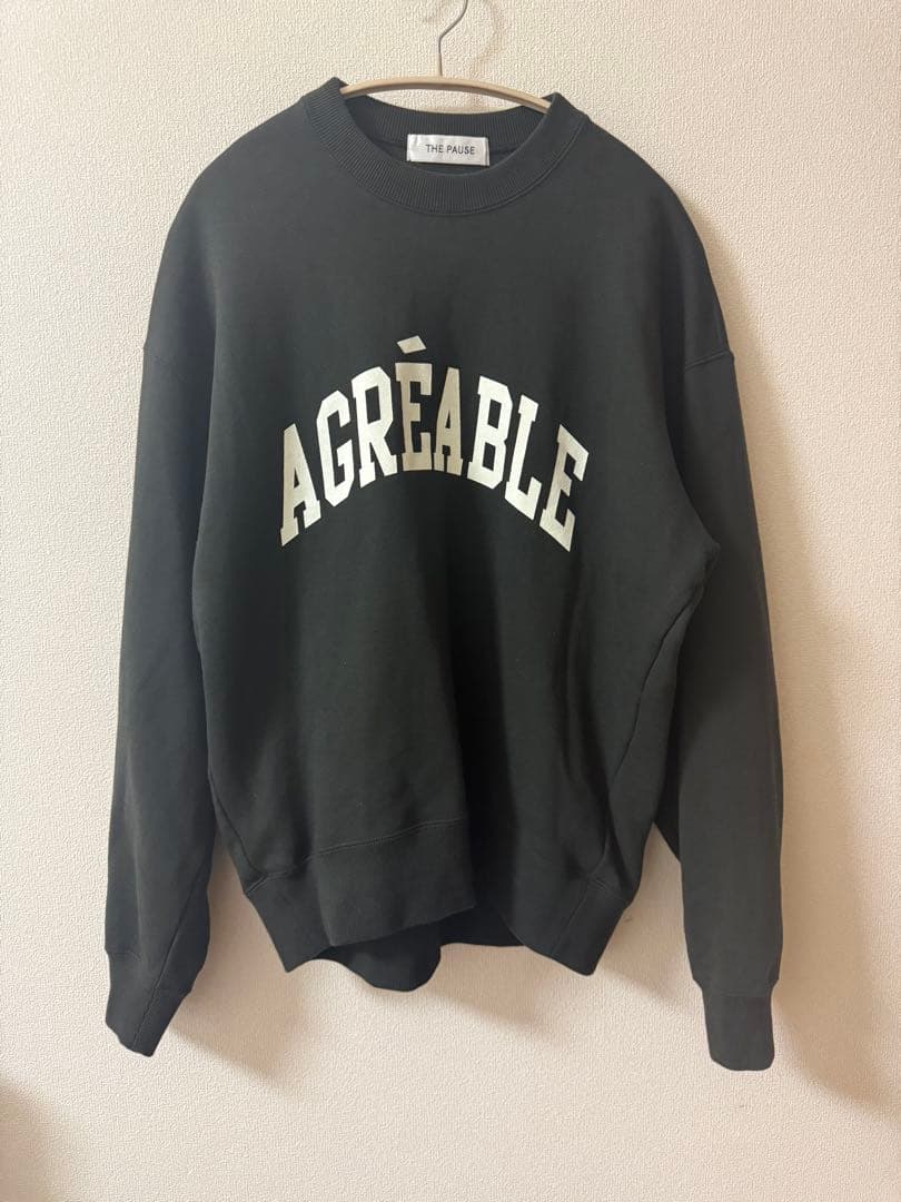 2025美品◎ ウィムガゼット　【THE PAUSE】ロゴスウェットプルオーバー
