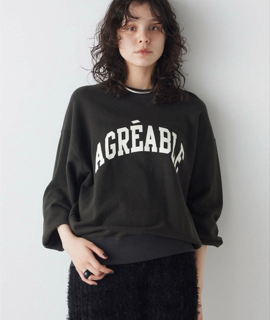 2025美品◎ ウィムガゼット　【THE PAUSE】ロゴスウェットプルオーバー