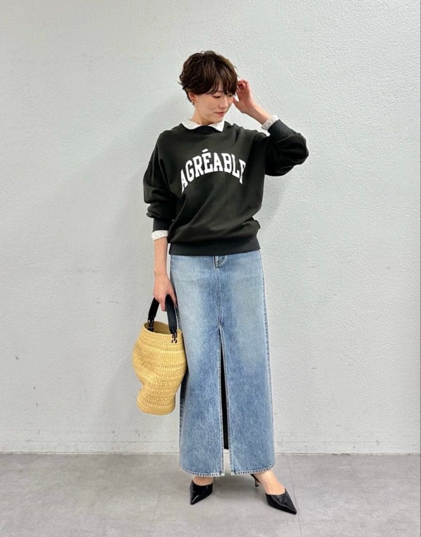 2025美品◎ ウィムガゼット　【THE PAUSE】ロゴスウェットプルオーバー