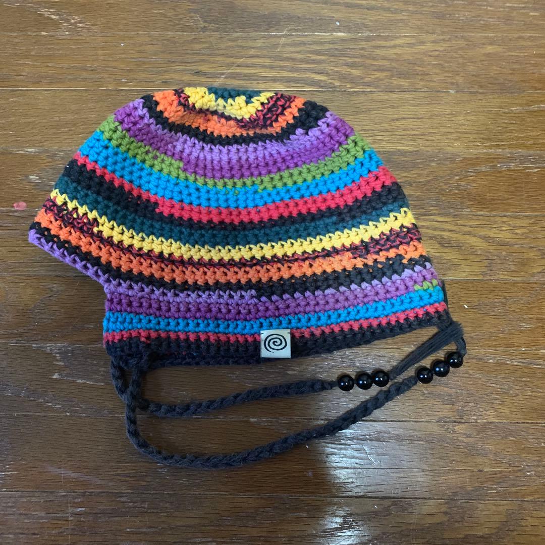 帽子 sooner or later sol Hand-knitted Border