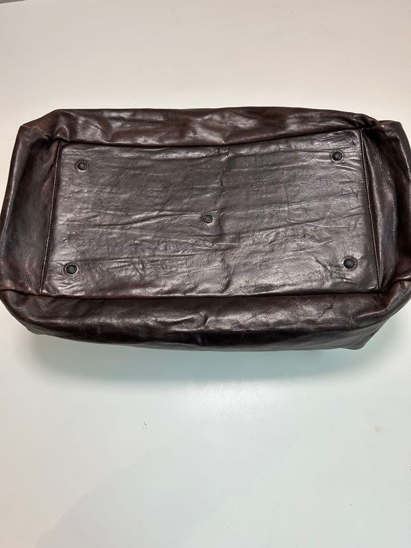 Daniel&Bobダークブラウン レザー ボストンバッグ
