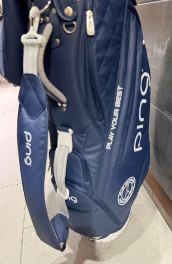 PING ゴルフキャディーバック　青色