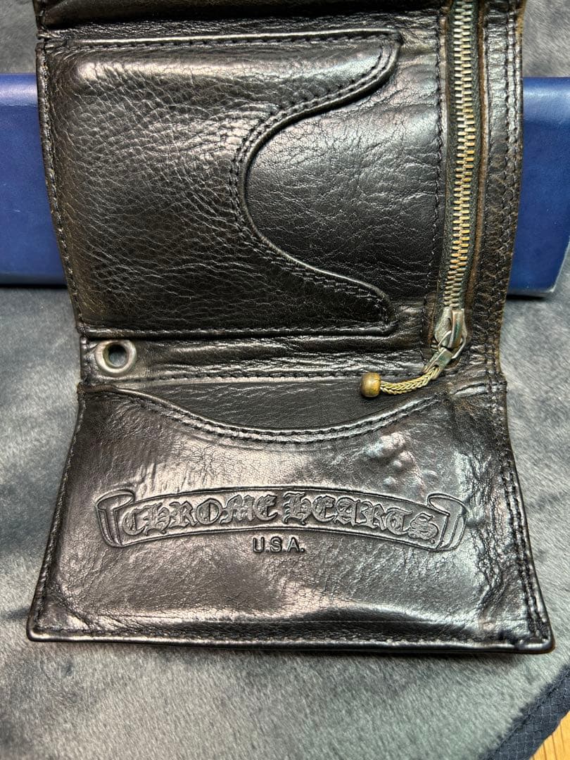 クロムハーツ　スリーフォールド　3FOLD 三つ折り財布　スターボタン