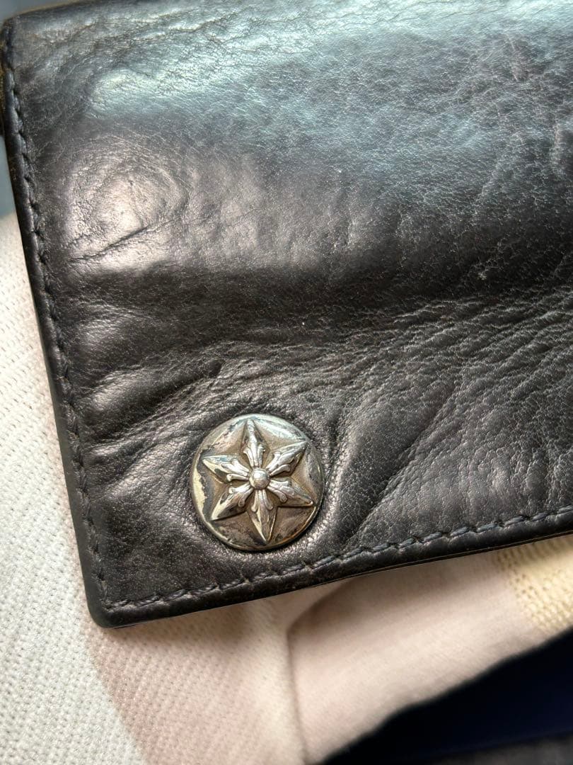 クロムハーツ　スリーフォールド　3FOLD 三つ折り財布　スターボタン