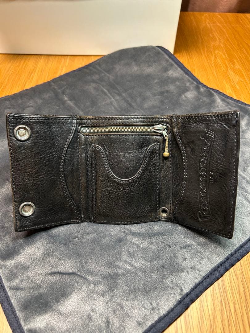 クロムハーツ　スリーフォールド　3FOLD 三つ折り財布　スターボタン