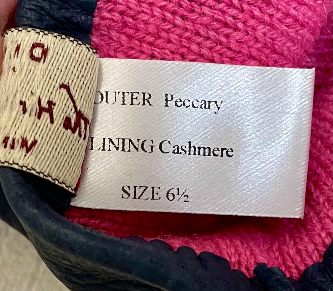 DENTS デンツ ペッカリー グローブ 【カシミヤライニング】　レザー 手袋