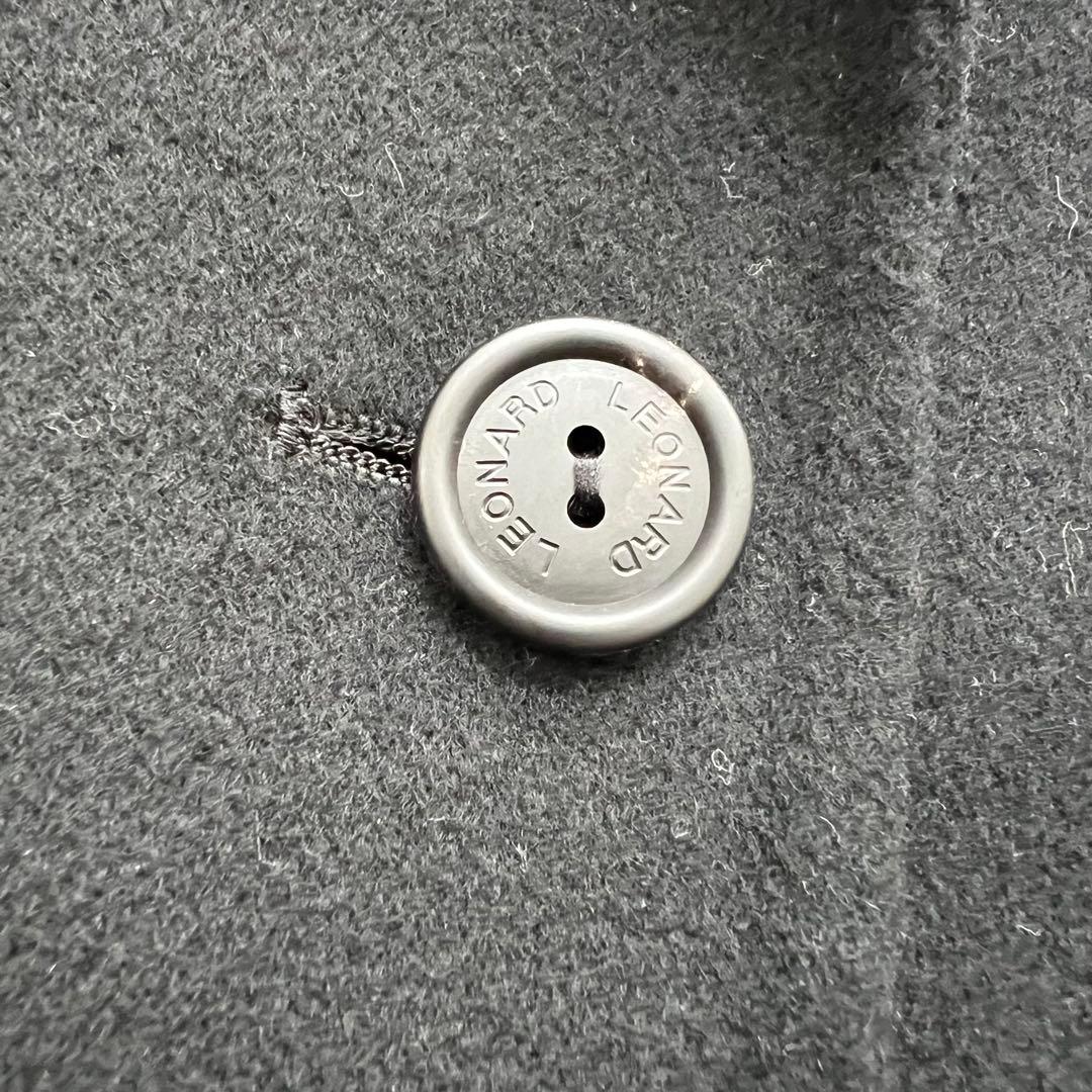 レオナール LEONARD カシミヤ100 テーラード 花柄 ジャケット