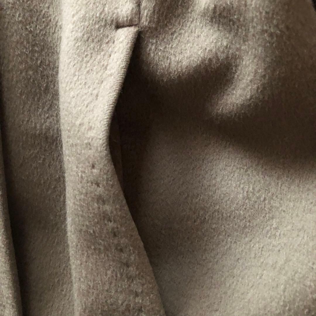 23区【40】ロロピアーナ　ヘリテージ　フーディッドウールコート　カーキブラウン