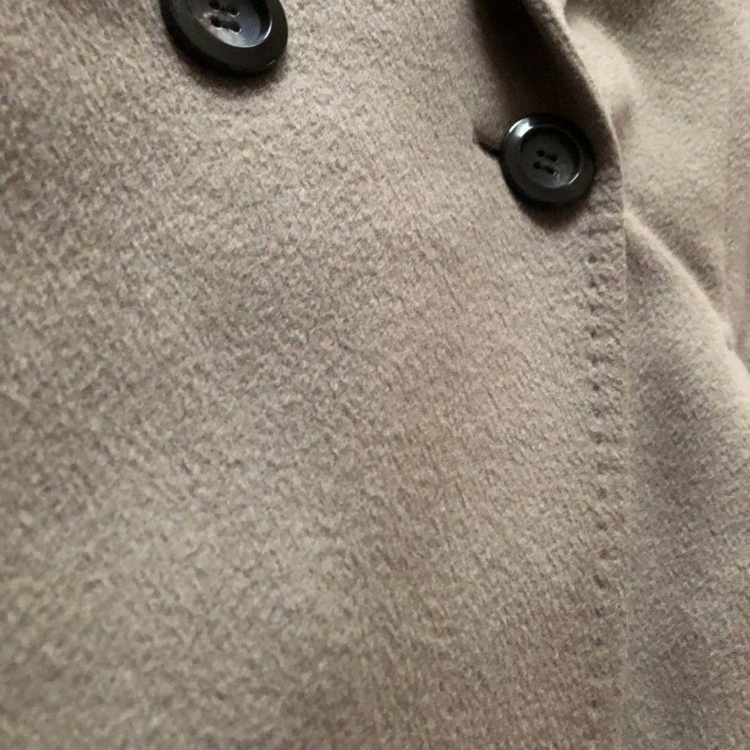 23区【40】ロロピアーナ　ヘリテージ　フーディッドウールコート　カーキブラウン