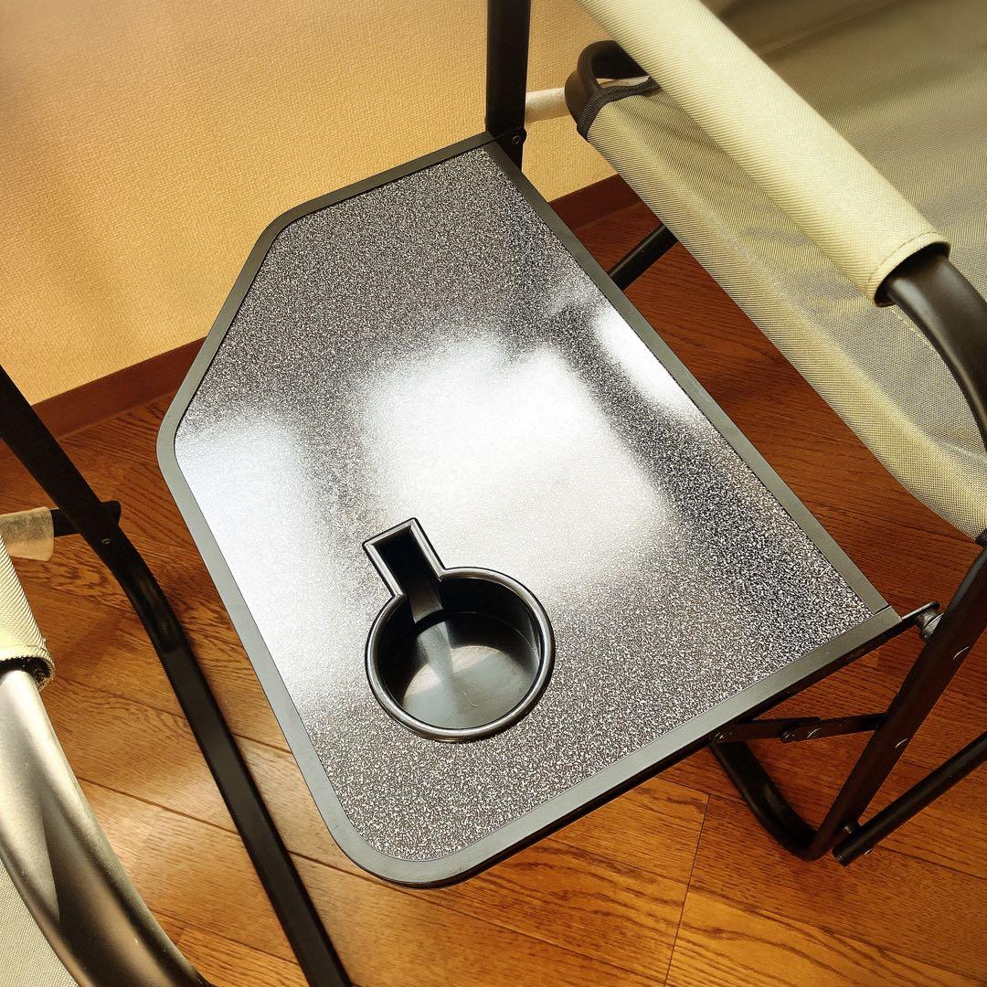 【訳あり・未使用品】Coleman コールマン サイドテーブル付き デッキチェア