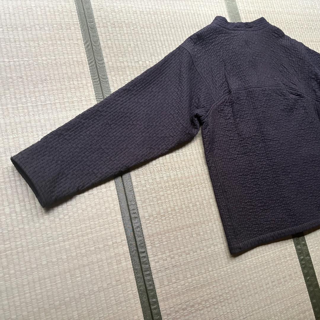 MITTAN 中わた刺し子織ジャケット 黒茶 サイズ3