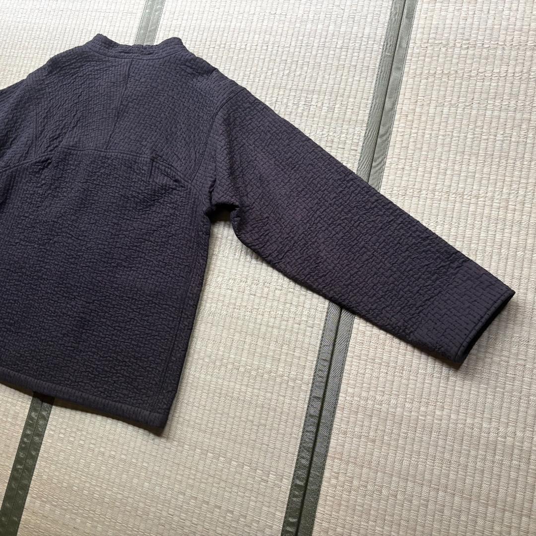 MITTAN 中わた刺し子織ジャケット 黒茶 サイズ3