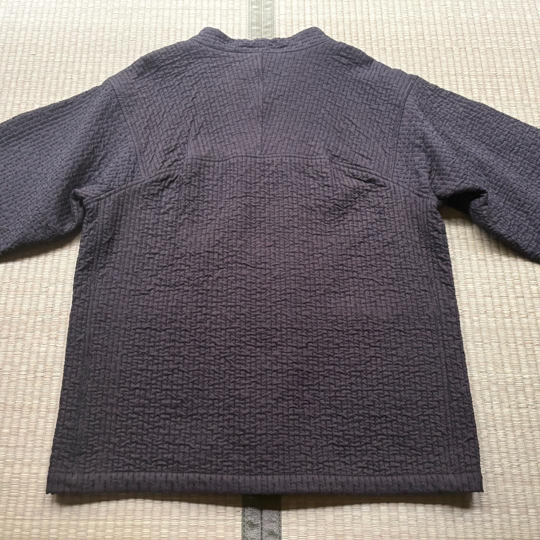 MITTAN 中わた刺し子織ジャケット 黒茶 サイズ3