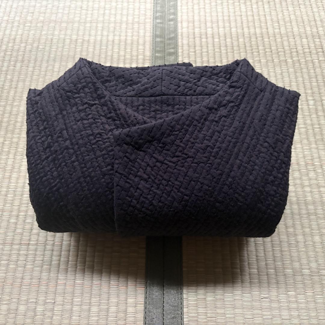 MITTAN 中わた刺し子織ジャケット 黒茶 サイズ3