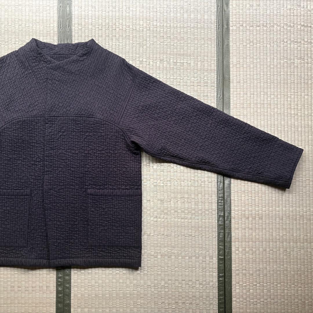 MITTAN 中わた刺し子織ジャケット 黒茶 サイズ3