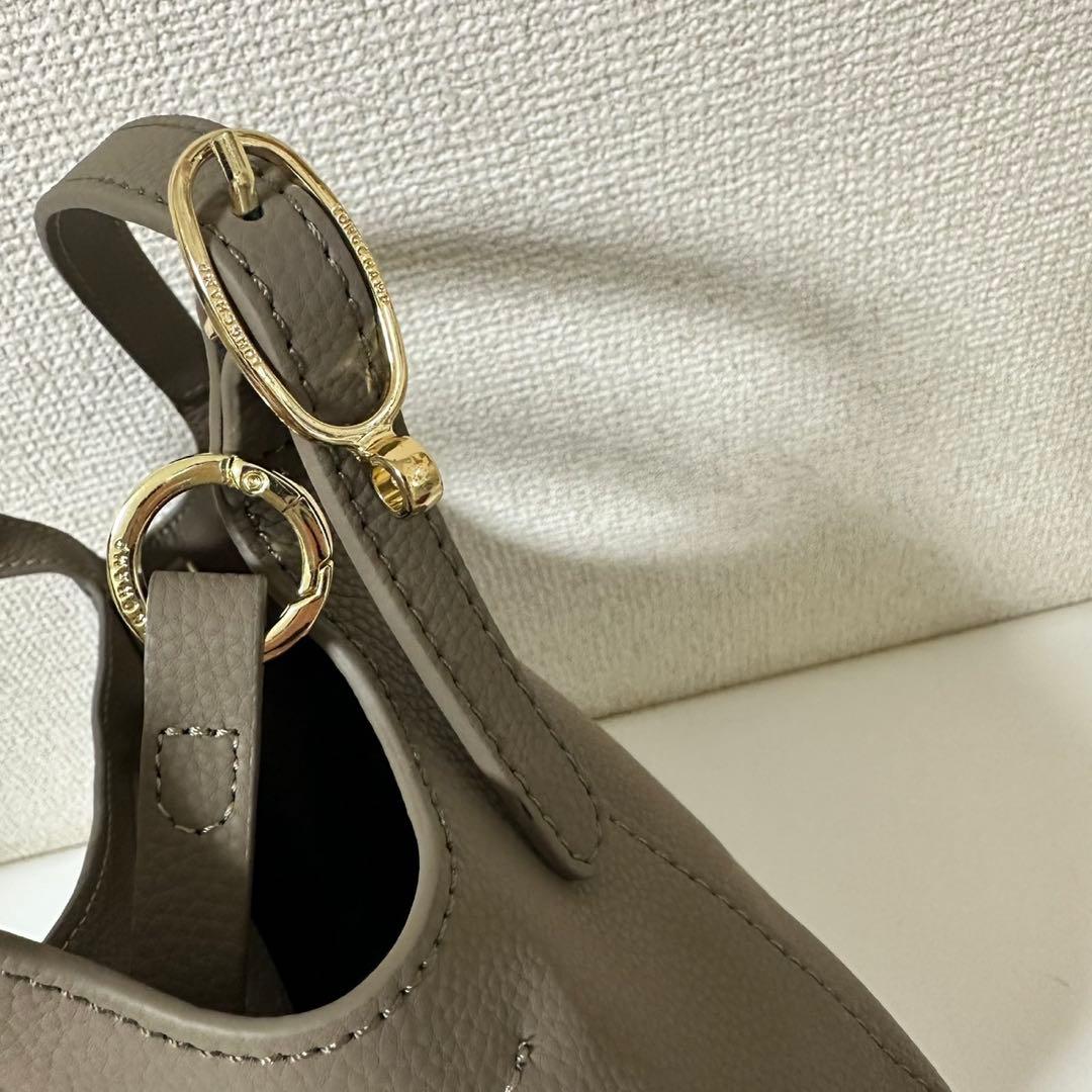 【新品】ロンシャン LE FOULONN S ハンドバッグ　ケッパー　レザー