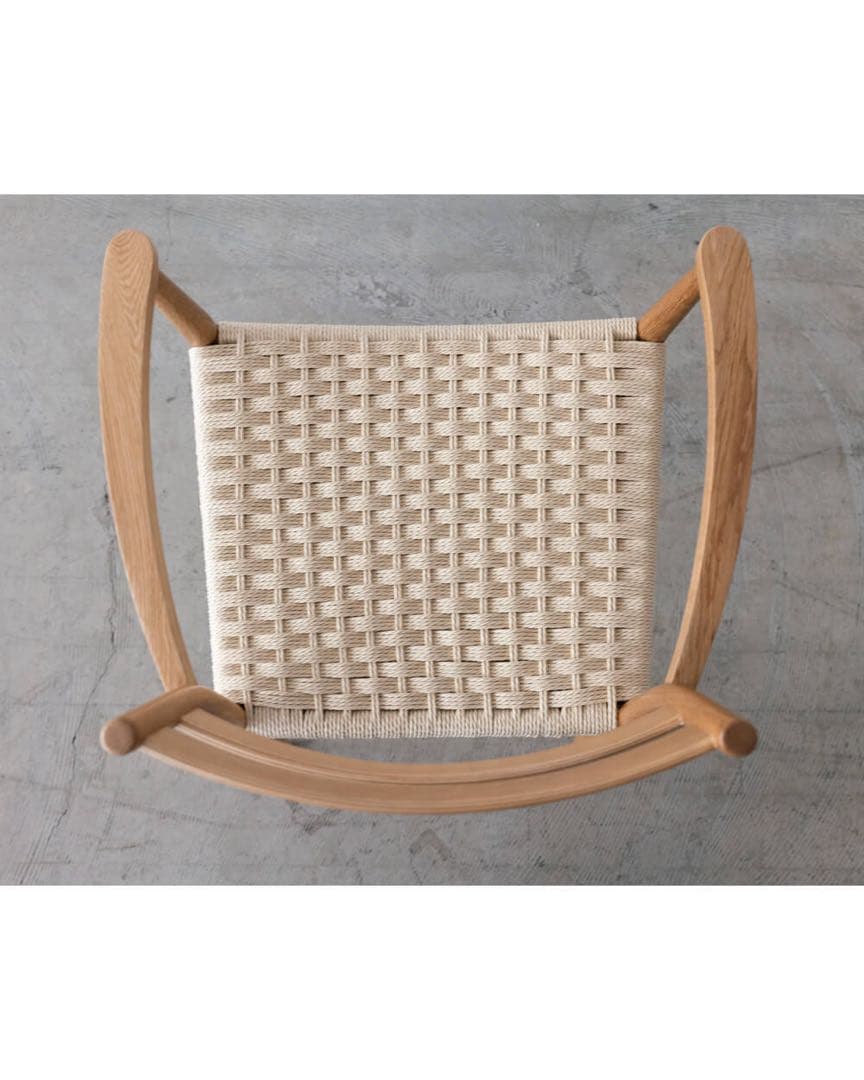 【新品未使用】アームチェア_オーク×ペーパーコード