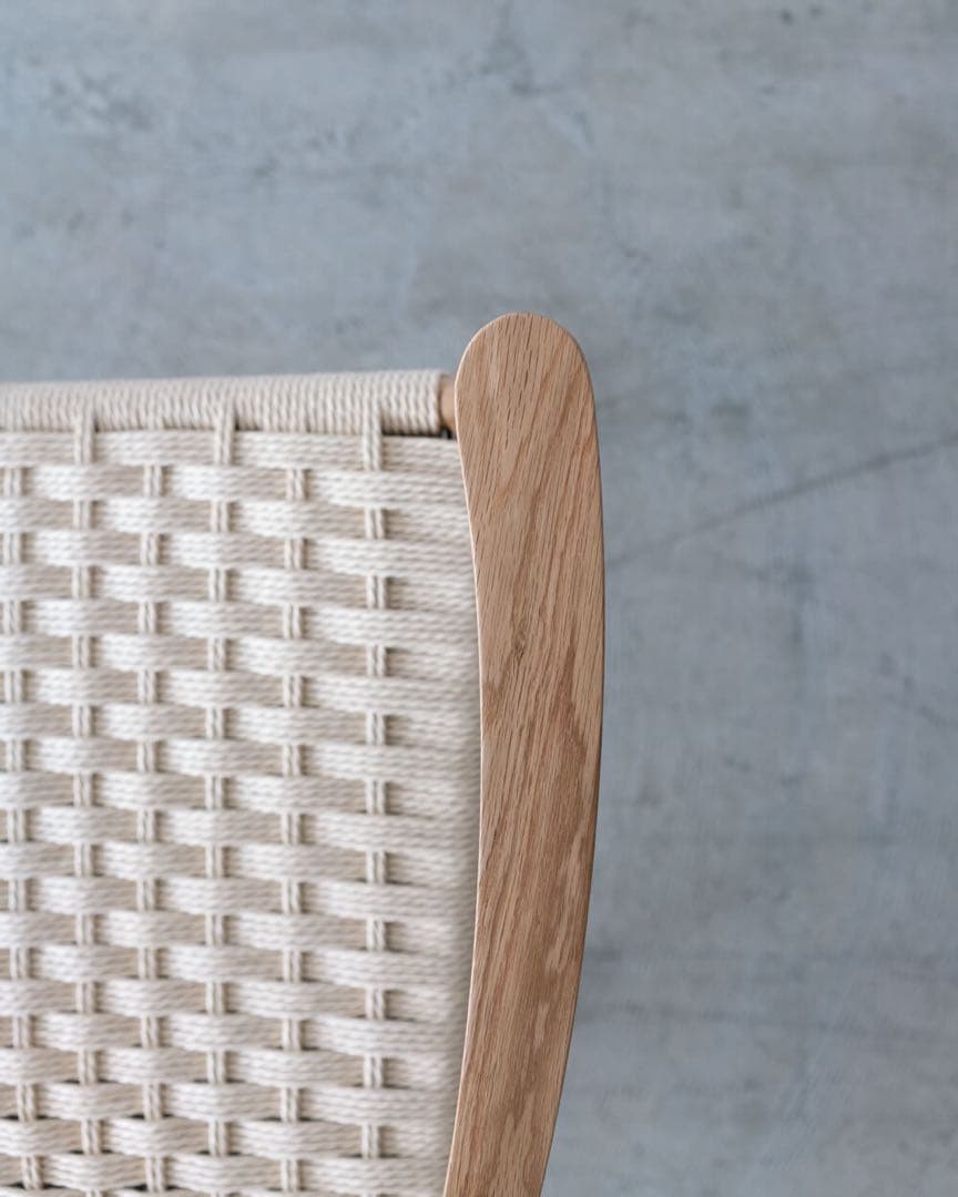 【新品未使用】アームチェア_オーク×ペーパーコード