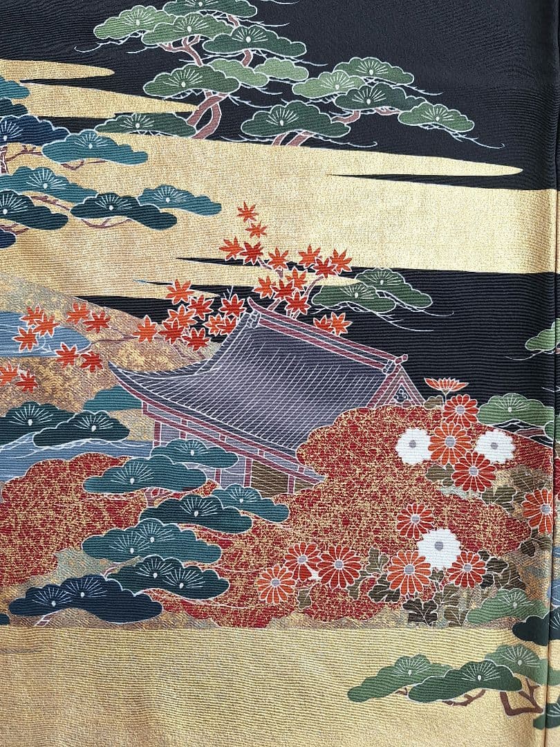 着物リメイクワンピース3619