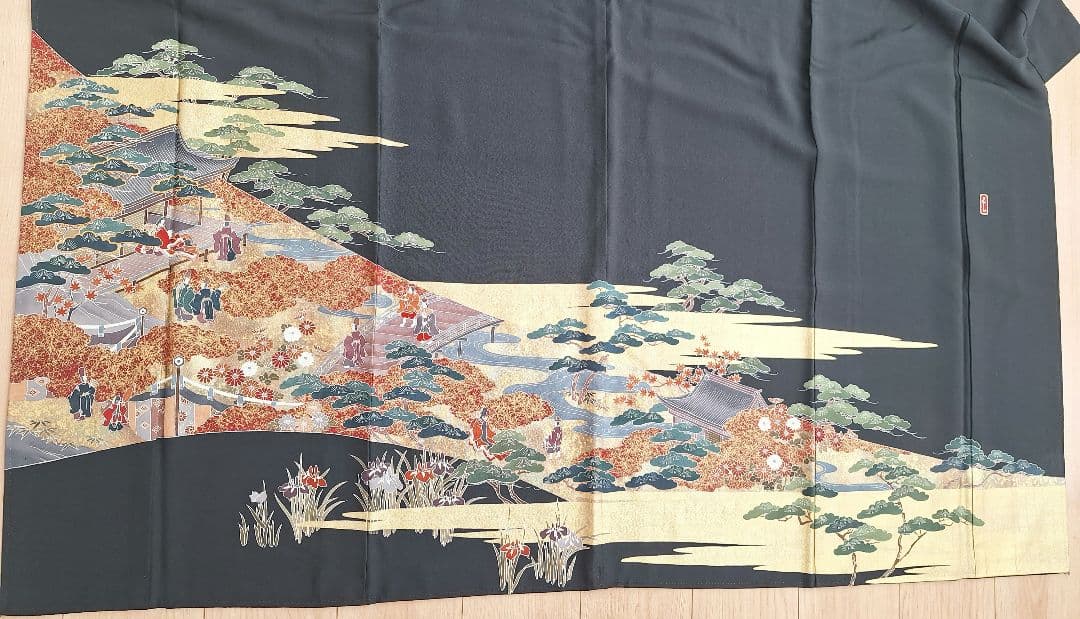 着物リメイクワンピース3619