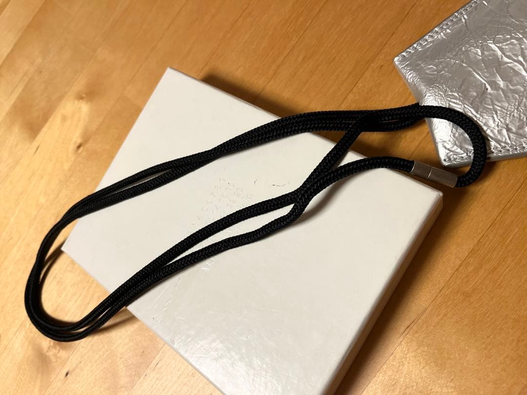 【新品未使用品】メゾンマルジェラ クロシェット　ネックストラップ　キーリング