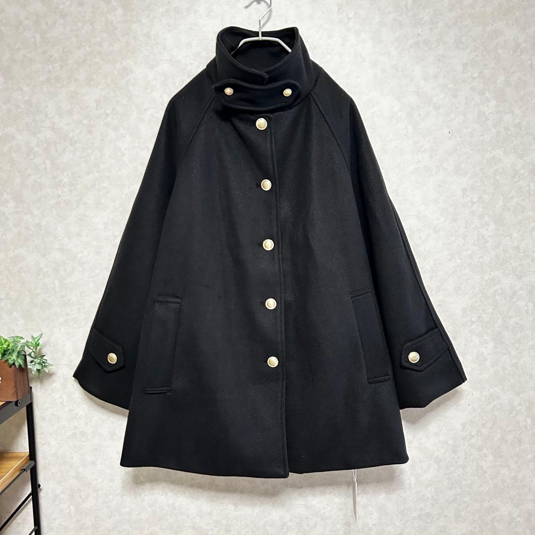 新品タグ付きcallautia カラウティア　ゴールドボタンミドルコート