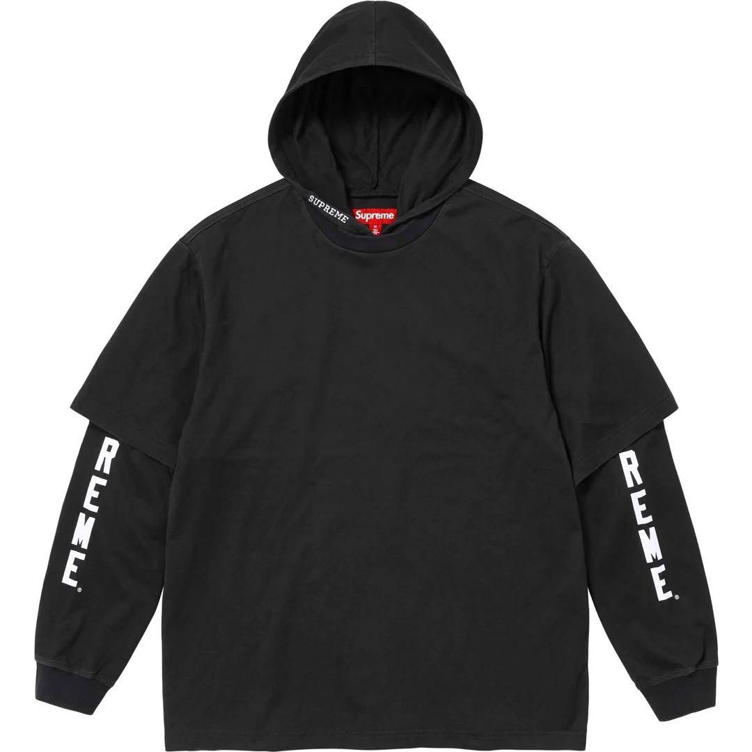 supreme Layered Hooded L/S Top Mサイズ