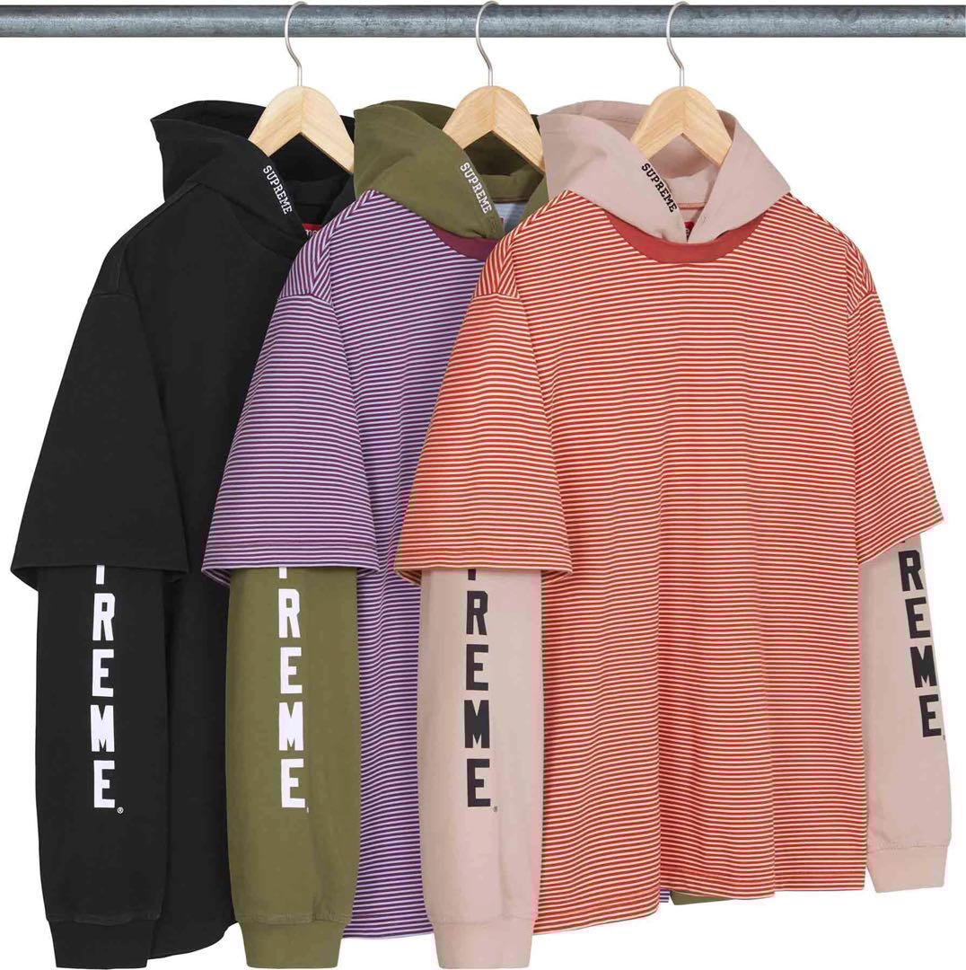 supreme Layered Hooded L/S Top Mサイズ