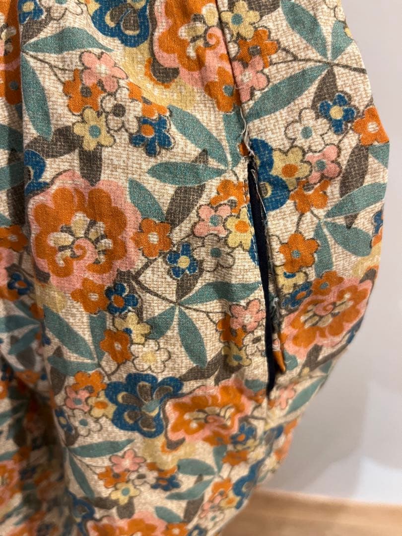 caramel vintage floral ワンピース 3y