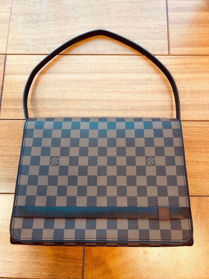 ダミエ ショルダーバッグ　美品 ルイヴィトン トライベッカ カレ