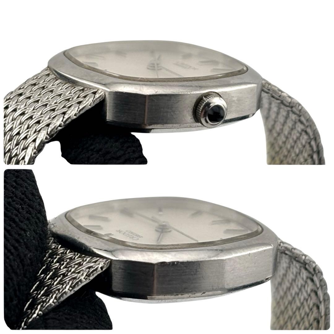 【稼働】 クレドール 腕時計 1421-5021 白文字盤 新品電池 女性