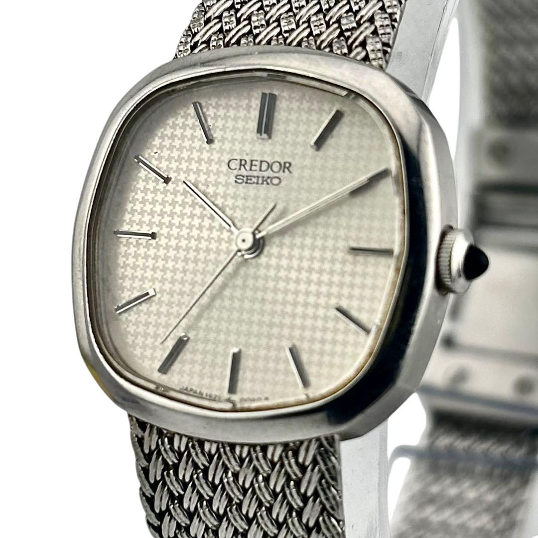 【稼働】 クレドール 腕時計 1421-5021 白文字盤 新品電池 女性