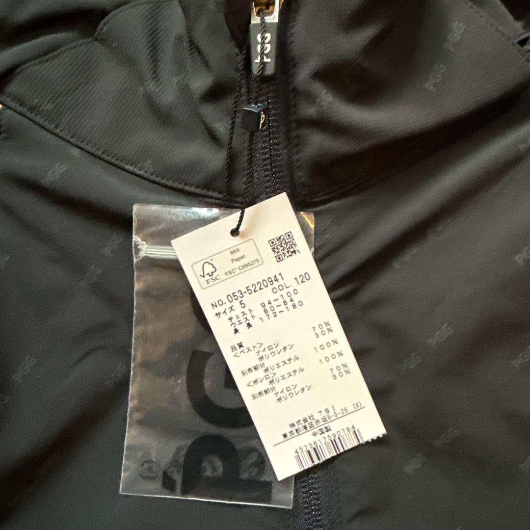 PGG ゴルフジャケット 黒 ナイロン　ゴルフウェア　パーリーゲイツ